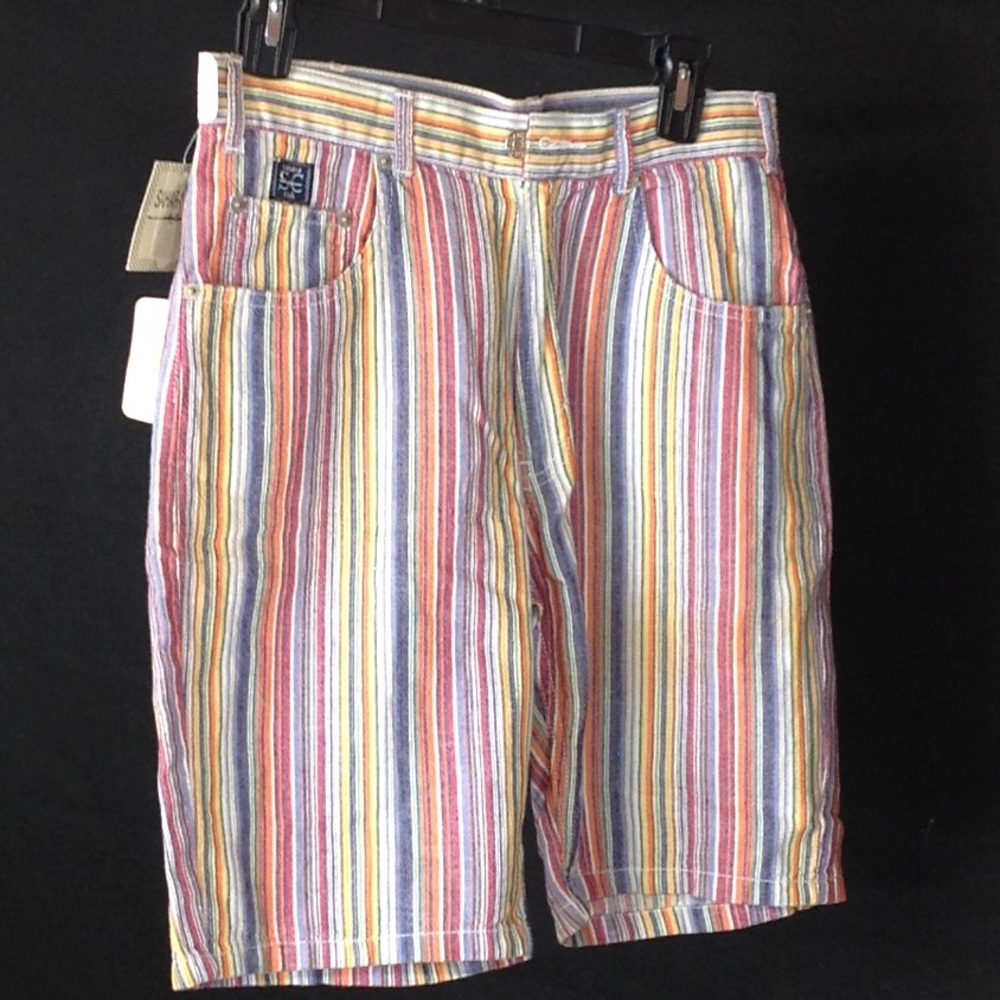 Sahara Club Multi Colors Striped Shorts Pants